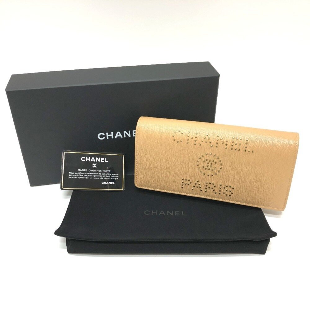 CHANEL Cream Caviar Leather Wallet - Picture 12 of 12
